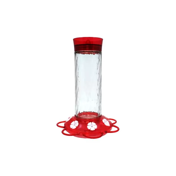 Classic 30oz Diamond Glass Hummingbird Feeder 7 Ports