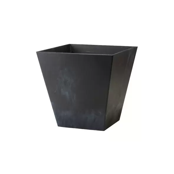 Artstone Ella 10" Square Planter Black
