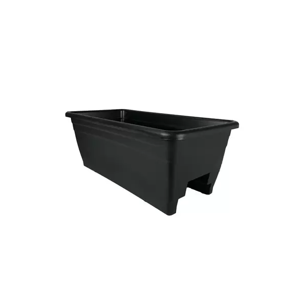 HC 24" Deck Rail Box Planter Black