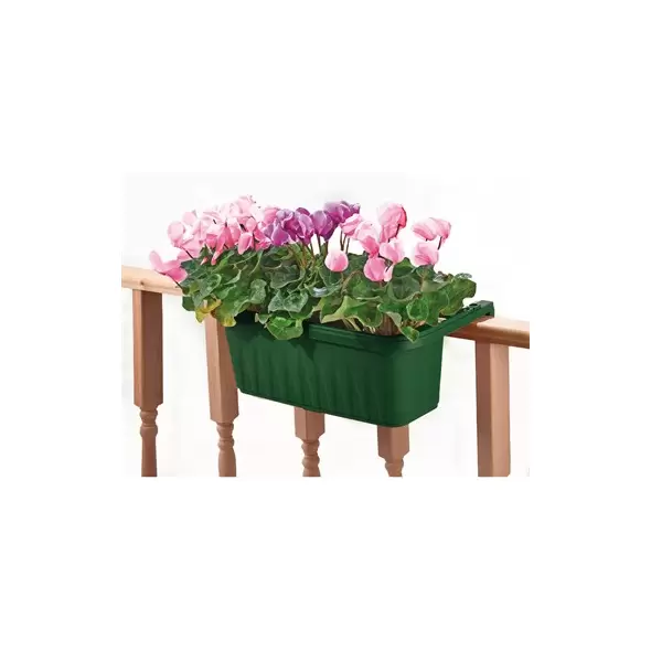 Apollo 24" Adjustable Railing Planter Green