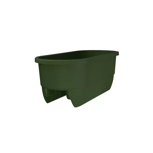Apollo 24" Dual Deck Rail Planter Green
