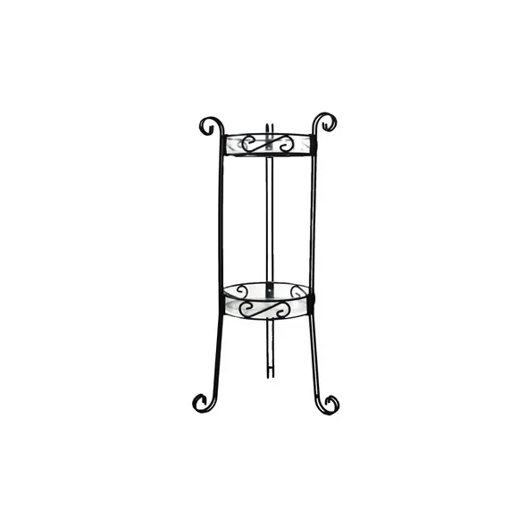 Deer Park 2 Tier Plant Stand Column Black