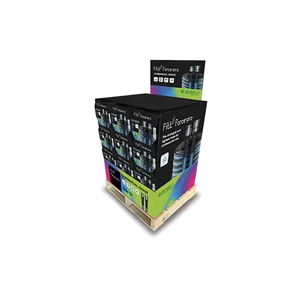 FITT 24pc 5/8"x50' Force Grey w/ Blue Stripe w/ Display