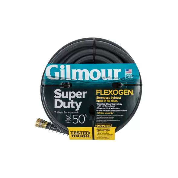 Gilmour Flexogen S Duty 5/8" X 50' Gray Hose