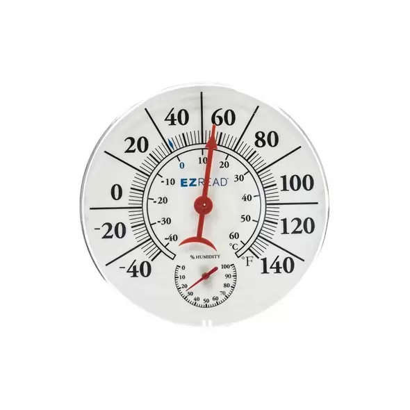 Headwind 8" EZ Read Dial Thermometer/ Hygro White