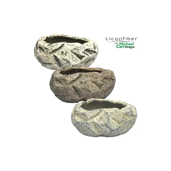MCarr 16pc Irregular Stone Pot Set Mix Colors