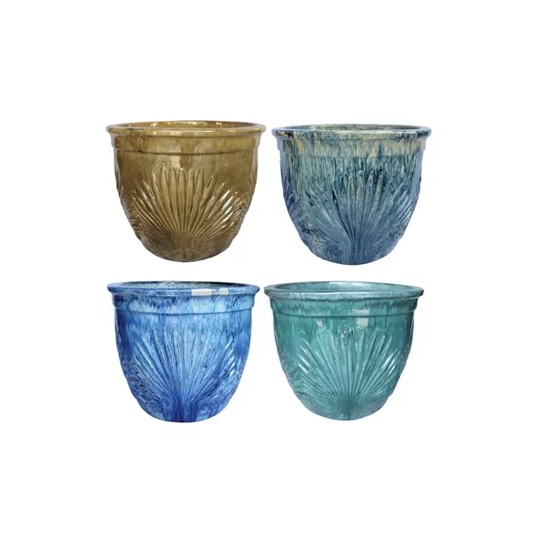 MCarr 24PC Palm Leaf Planter Plt Mix Colors