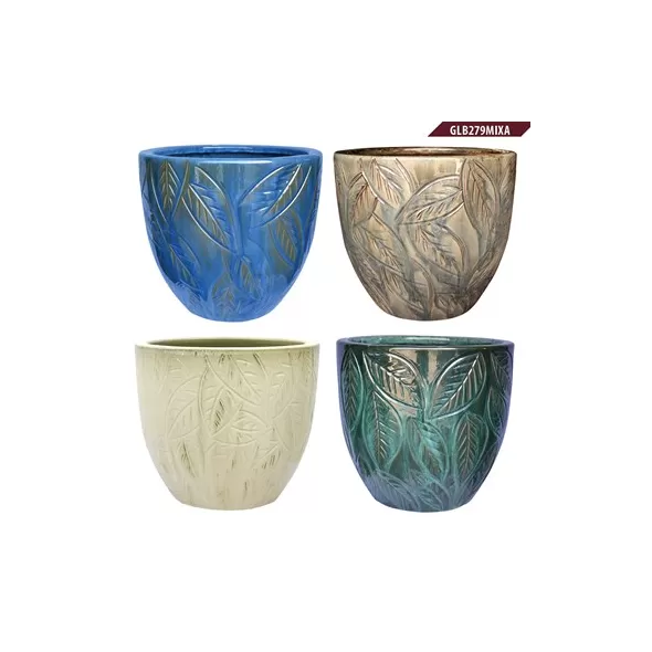 MCarr 32pc Round Leaf Planter Pallet Mixed Colors