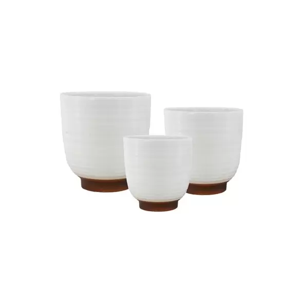 MCarr 16pc 5" Small Planter Set White