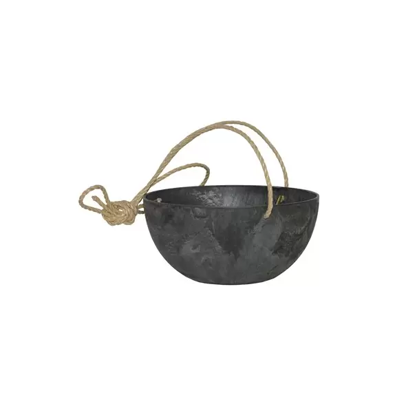 Artstone Napa 12" Hanging Bowl Black