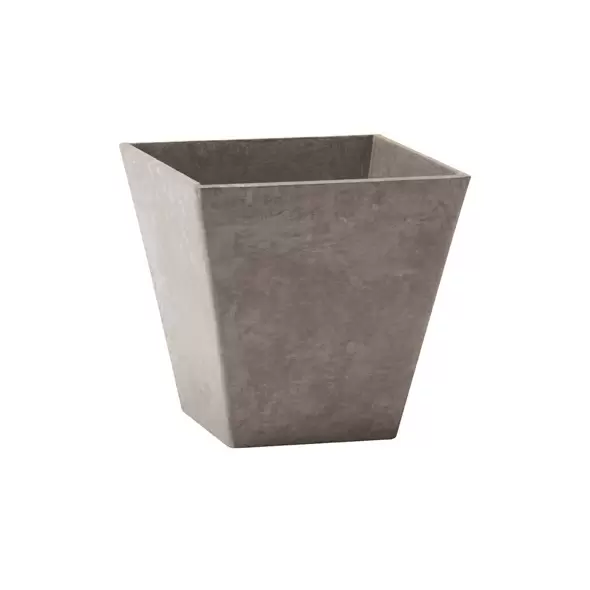Artstone Ella 12" Square Planter Grey