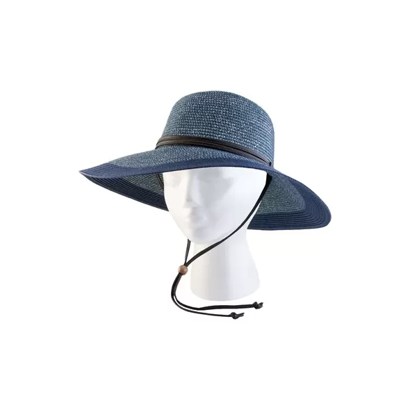 Sloggers Womens Braided Hat Grey Blue Med UPF 50+
