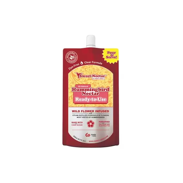 Sweet Seed 250ml Hummingbird Nectar Pouch Ready to Use