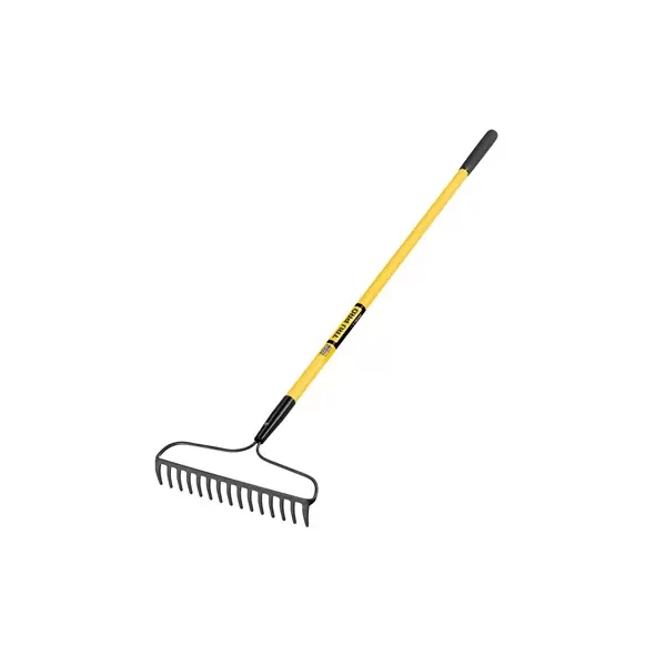 Truper Forged Bow Rake 16 Tine With Fiberglass Handle