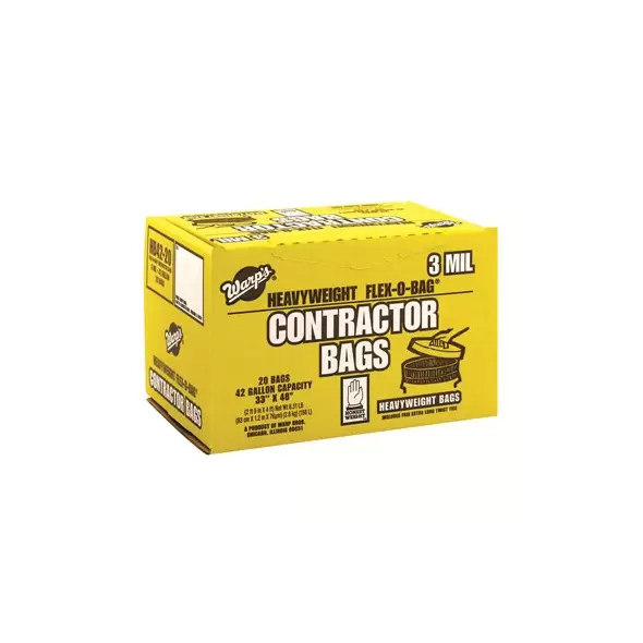 Warps 20ct Roll 3M 33"x48" 42gal Can Liner