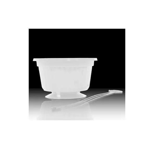 BLD 10" POP Hanging Basket White with Plastic Hangers 50/CS