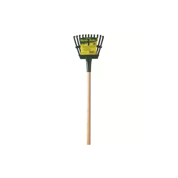 Flexrake Shrub Rake w/ 8" Head 48" Wood Handle