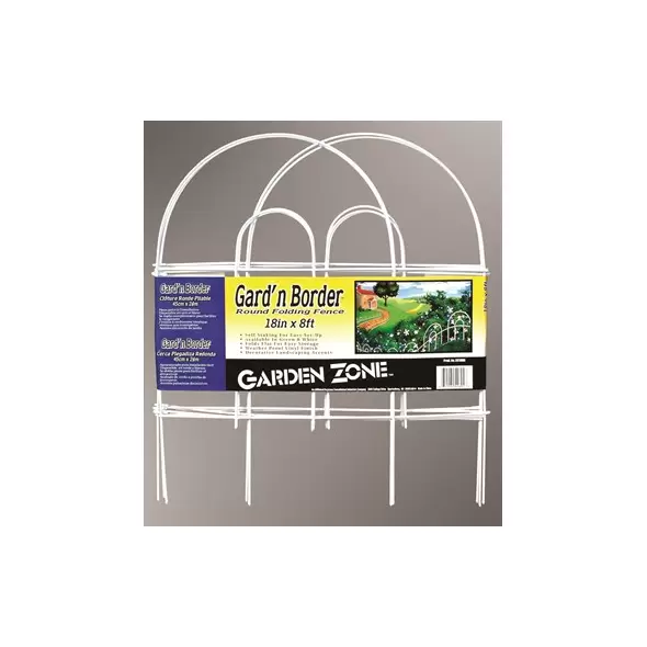 Origin Point 18"x8' White Round Folding Fence