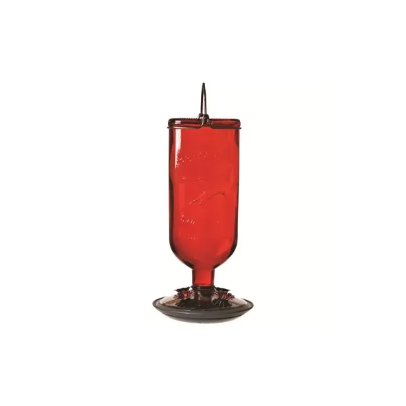 Perky Pet Hummingbird Red Antique Bottle Feeder