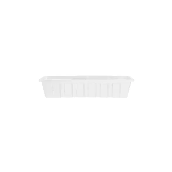 Novelty 24" Polypro Flower Box Planter White