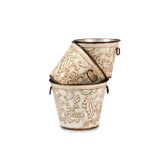 Deer Park Round Venetian Planters Set of 3