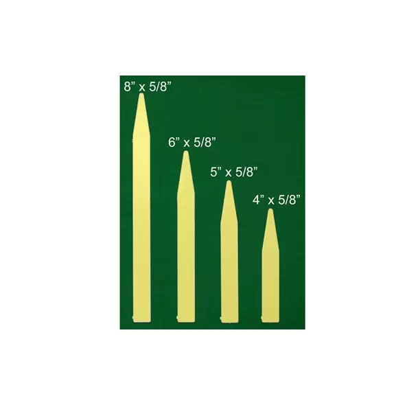 DPI 1000/4" Molded Plastic Labels Yellow