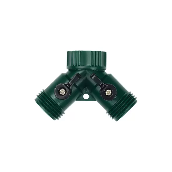 Melnor 2 Way Hose Connector W/ Built In Shut Off Valves