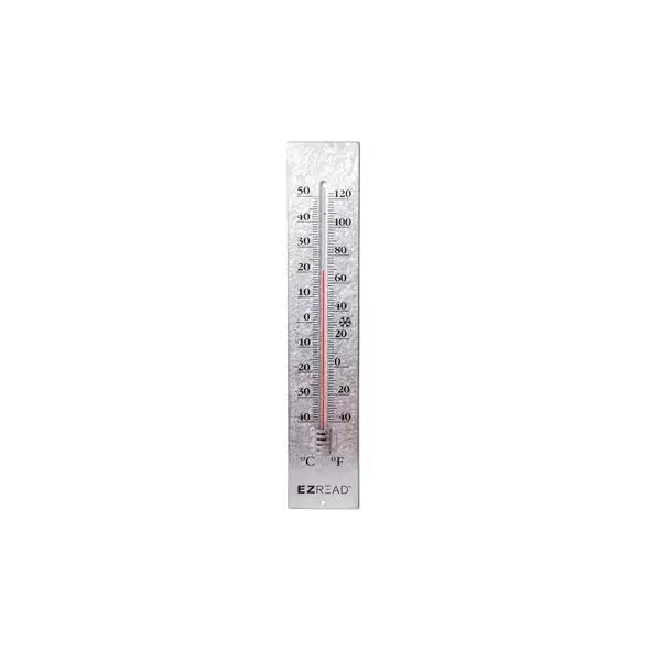 Headwind 22.5" EZ Read Metal Thermometer Antique Aluminum