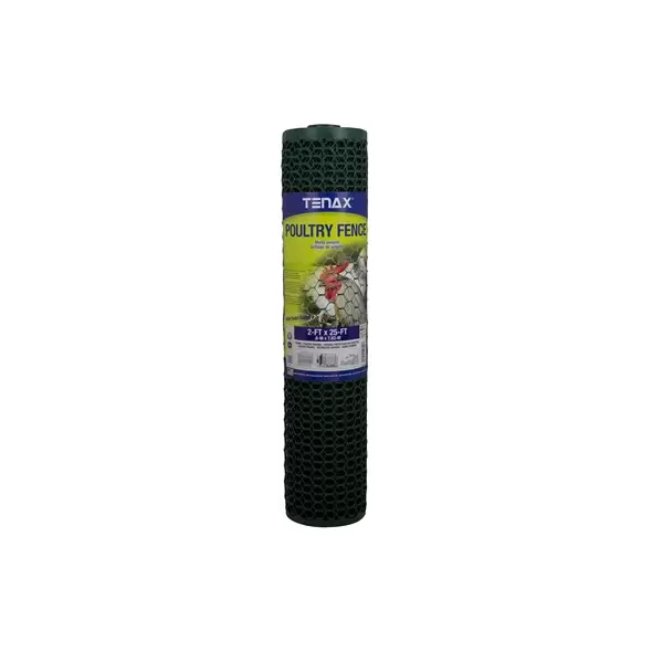Tenax 3'x25' Poultry Fence Green