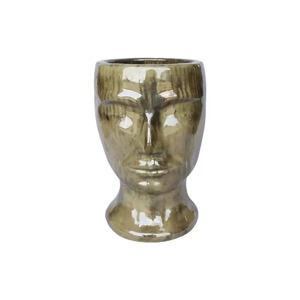 MCarr 18.1" Male Statue Planter Brown Cream