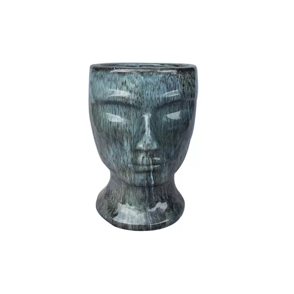 MCarr 18.1" Male Statue Planter Desert Blue