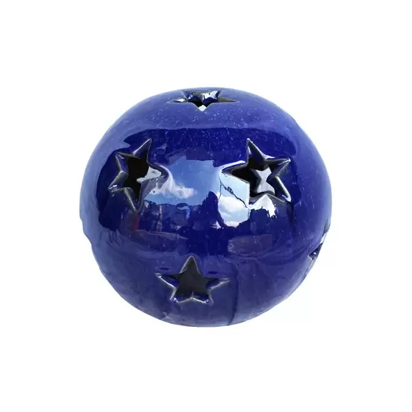MCarr 12" Sphere W/Stars Light Blue