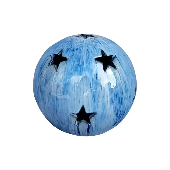 MCarr 10" Sphere W/Stars Falling Blue
