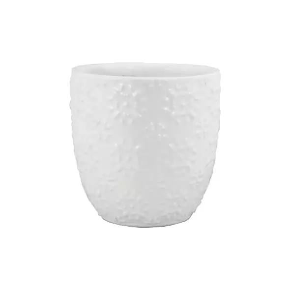 MCarr 16pc 5" Small Floral Planter Set White