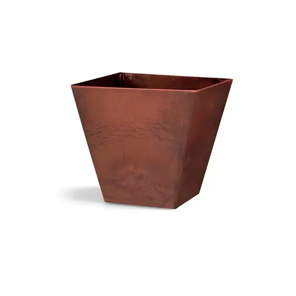 Artstone Ella 8" Square Planter Rust