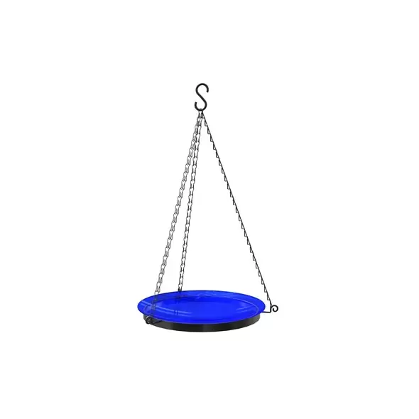 Panacea 10" Hang Glass Bird Bath & Feeder