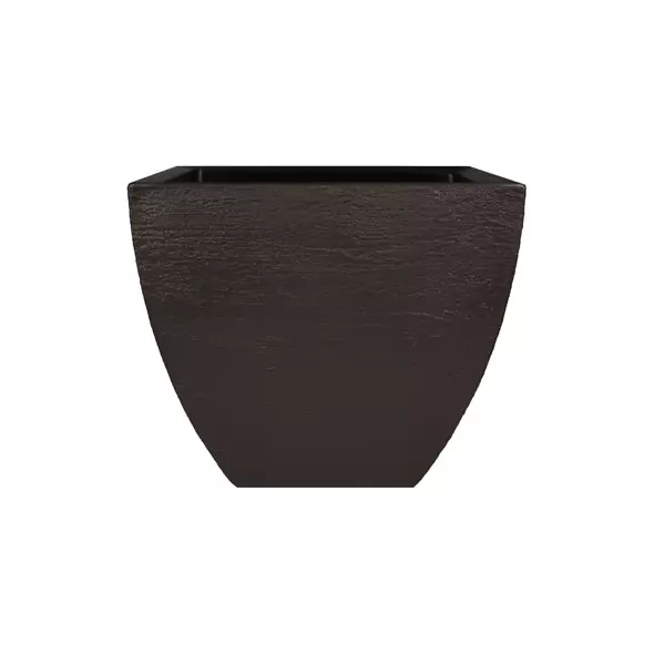 Tusco 16" Modern Square Planter Espresso