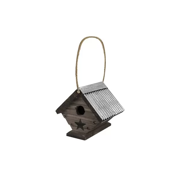 Woodlink Rustic Farmhouse Wren House with Galvanized Roof