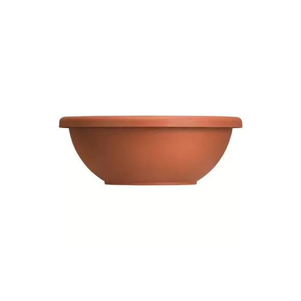 HC 14" Garden Bowl Planter Clay w/ Removable Drain Plugs Akro Mils