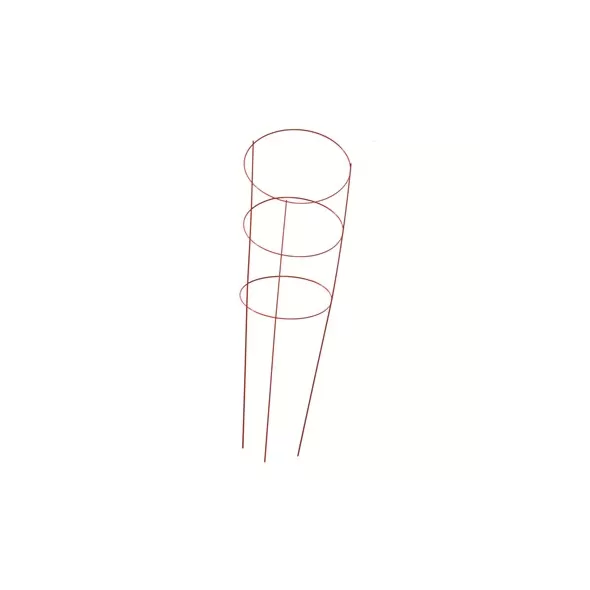Panacea 54" Red Tomato Cage 4 Leg 4 Ring