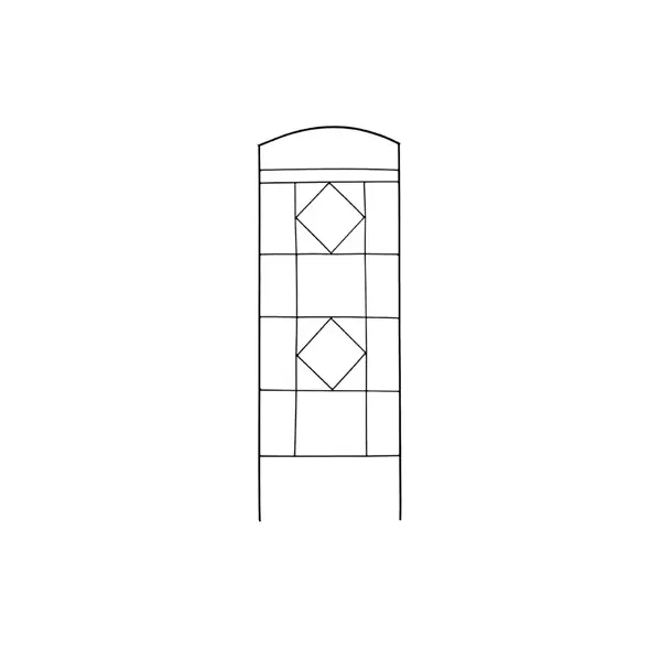 AGW 65"x25" Arch Trellis Black