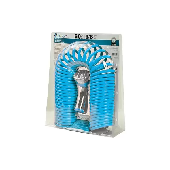 Bond Bloom Self Coil Hose 3/8"x50ft with 8 Pattern Nozzle