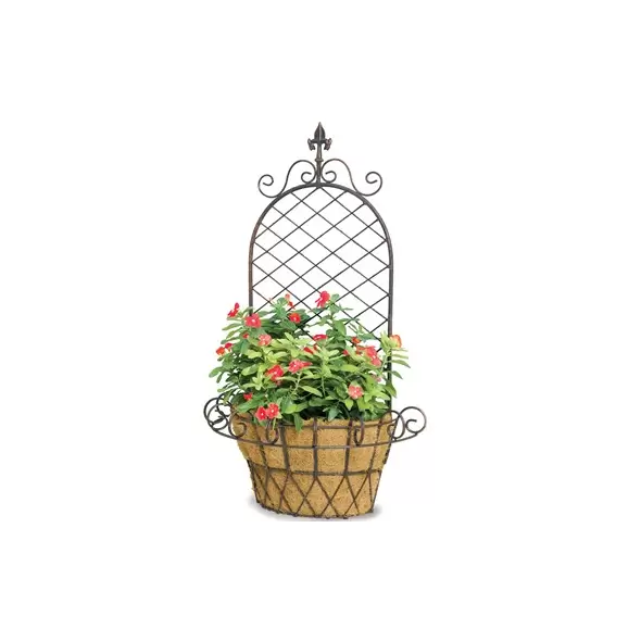 Deer Park Finial X Wall Basket With Coco Liner