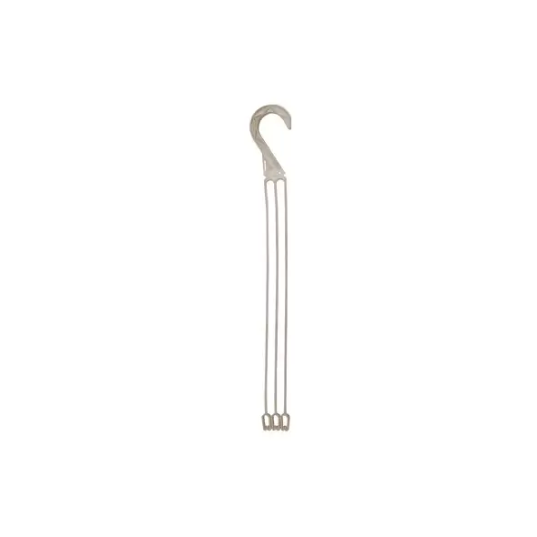 DLN E10L LONG 3 STRAND PLASTIC HANGER MOCHA 50/BG 9BG/CS