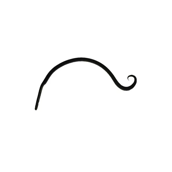 Hookery 9" Curved Hanger W/ Upturned Hook