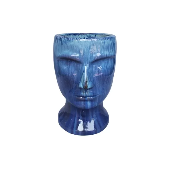 MCarr 18.1" Male Statue Planter Falling Blue