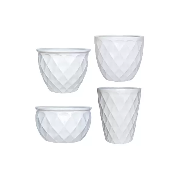 MCarr 26pc Teardrop Planter Pallet Glossy White