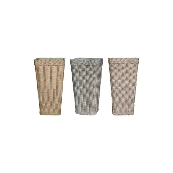 MCarr 18pc Tall Sq Rattan Planter Pallet Mixed Colors