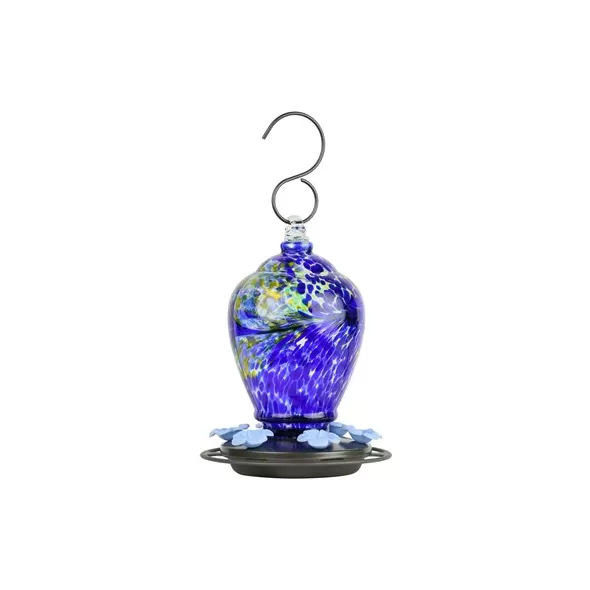 Natures Way 28oz Artisan Gravity Hummingbird Feeder Spring Rain
