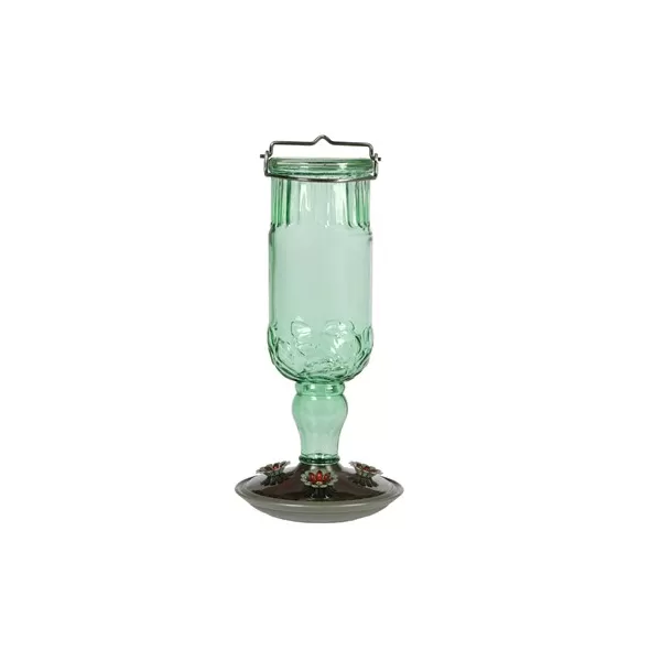 Perky Pet 24oz Bottle Hummingbird Feeder Green Antique 2/CS